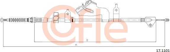 Cofle 92.17.1101 - Cavo comando, Freno stazionamento autozon.pro