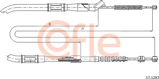 Cofle 17.1297 - Cavo comando, Freno stazionamento autozon.pro