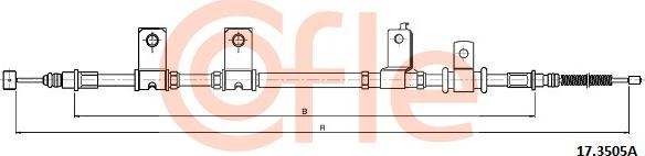 Cofle 17.3505A - Cavo comando, Freno stazionamento autozon.pro
