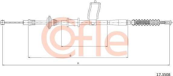 Cofle 17.3508 - Cavo comando, Freno stazionamento autozon.pro