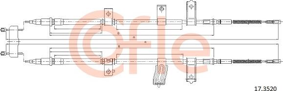 Cofle 92.17.3520 - Cavo comando, Freno stazionamento autozon.pro