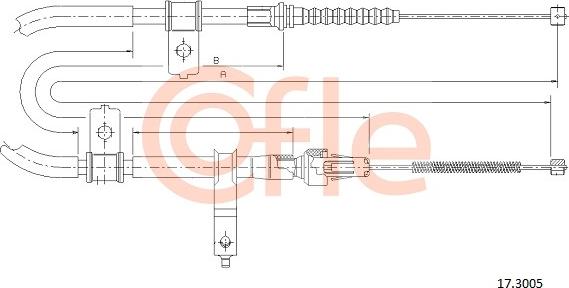 Cofle 17.3005 - Cavo comando, Freno stazionamento autozon.pro