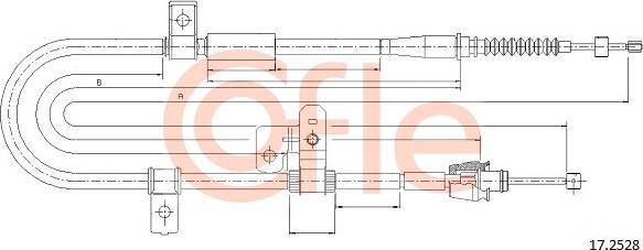 Cofle 92.17.2528 - Cavo comando, Freno stazionamento autozon.pro