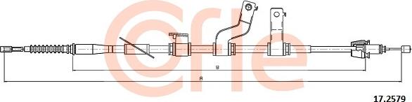 Cofle 17.2579 - Cavo comando, Freno stazionamento autozon.pro