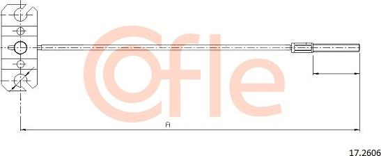 Cofle 17.2606 - Cavo comando, Freno stazionamento autozon.pro