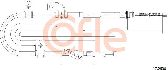 Cofle 17.2608 - Cavo comando, Freno stazionamento autozon.pro