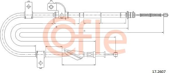 Cofle 17.2607 - Cavo comando, Freno stazionamento autozon.pro