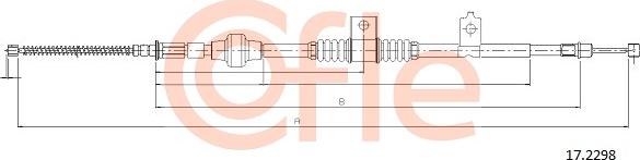 Cofle 17.2298 - Cavo comando, Freno stazionamento autozon.pro