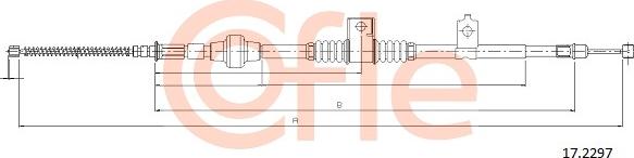 Cofle 17.2297 - Cavo comando, Freno stazionamento autozon.pro