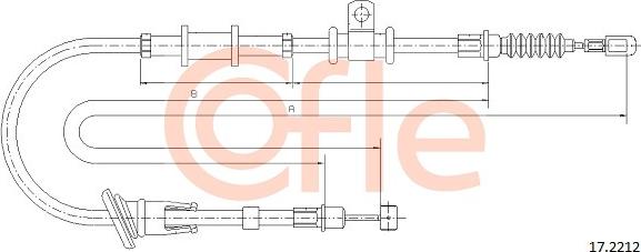 Cofle 17.2212 - Cavo comando, Freno stazionamento autozon.pro