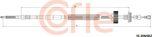 Cofle 1E.BW002 - Cavo comando, Freno stazionamento autozon.pro