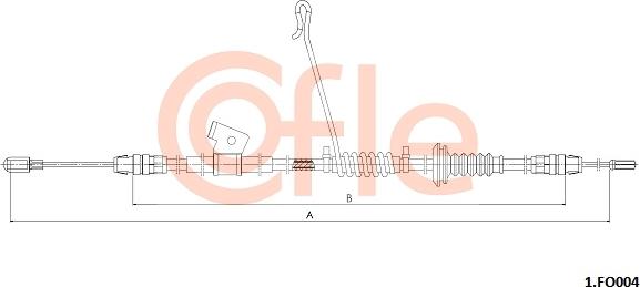 Cofle 1.FO004 - Cavo comando, Freno stazionamento autozon.pro