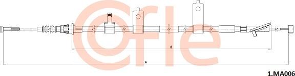 Cofle 92.1.MA006 - Cavo comando, Freno stazionamento autozon.pro