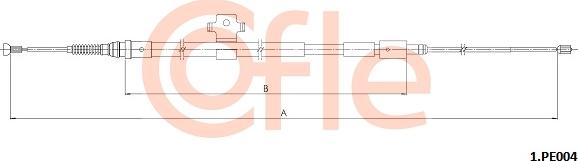 Cofle 1.PE004 - Cavo comando, Freno stazionamento autozon.pro