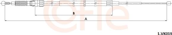 Cofle 1.VK019 - Cavo comando, Freno stazionamento autozon.pro