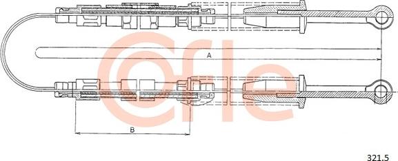 Cofle 321.5 - Cavo comando, Freno stazionamento autozon.pro