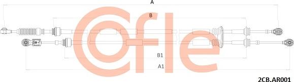 Cofle 2CB.AR001 - Cavo comando, Cambio manuale autozon.pro
