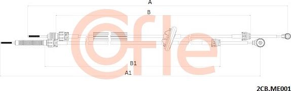 Cofle 92.2CB.ME001 - Cavo comando, Cambio manuale autozon.pro