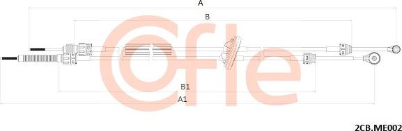 Cofle 92.2CB.ME002 - Cavo comando, Cambio manuale autozon.pro