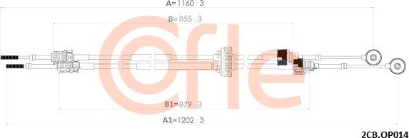 Cofle 2CB.OP014 - Cavo comando, Cambio manuale autozon.pro