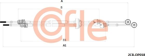 Cofle 2CB.OP018 - Cavo comando, Cambio manuale autozon.pro