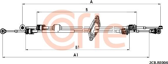 Cofle 2CB.RE004 - Cavo comando, Cambio manuale autozon.pro