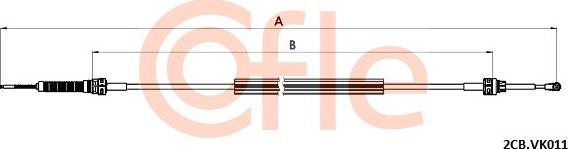 Cofle 2CB.VK011 - Cavo comando, Cambio manuale autozon.pro