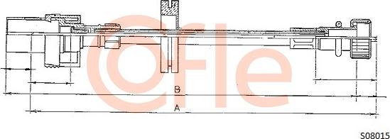 Cofle S08015 - Alberino flessibile tachimetro autozon.pro