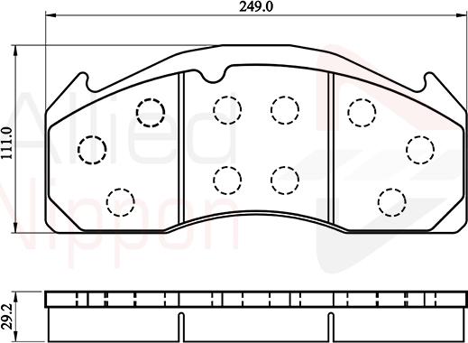 Comline ACV055HD - Kit pastiglie freno, Freno a disco autozon.pro