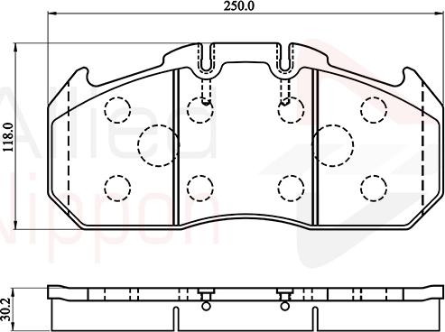 Comline ACV058HD - Kit pastiglie freno, Freno a disco autozon.pro