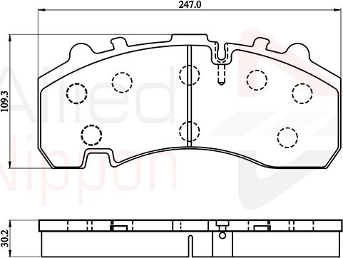 Comline ACV063HD - Kit pastiglie freno, Freno a disco autozon.pro