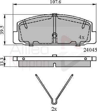 Comline ADB0986 - Kit pastiglie freno, Freno a disco autozon.pro