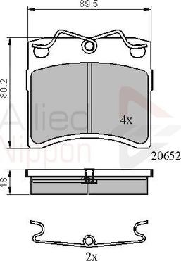 Comline ADB0925 - Kit pastiglie freno, Freno a disco autozon.pro