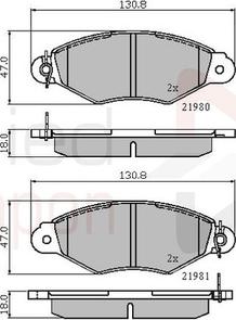 Comline ADB0485 - Kit pastiglie freno, Freno a disco autozon.pro