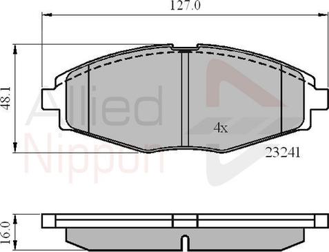 Comline ADB0486 - Kit pastiglie freno, Freno a disco autozon.pro