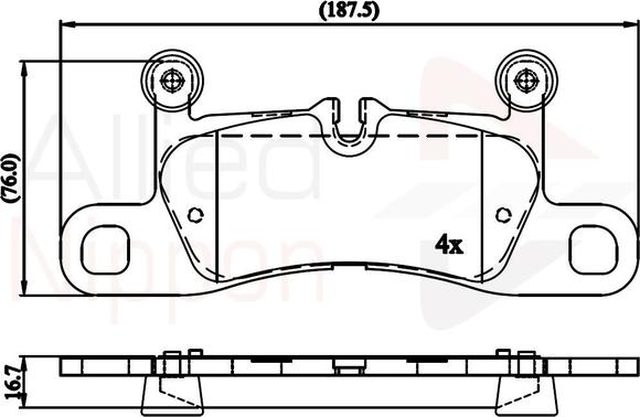 Comline ADB06048 - Kit pastiglie freno, Freno a disco autozon.pro