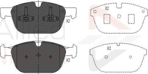 Comline ADB06069 - Kit pastiglie freno, Freno a disco autozon.pro