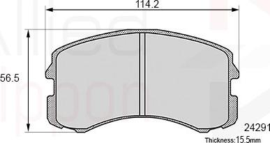 Comline ADB06061 - Kit pastiglie freno, Freno a disco autozon.pro