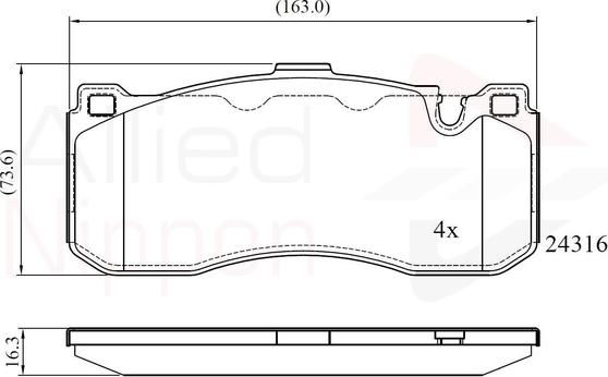 Comline ADB06005 - Kit pastiglie freno, Freno a disco autozon.pro