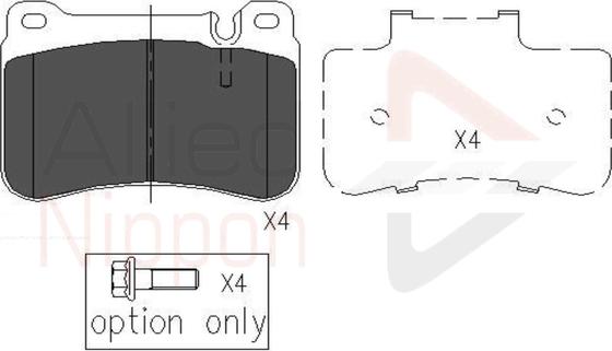 Comline ADB06007 - Kit pastiglie freno, Freno a disco autozon.pro