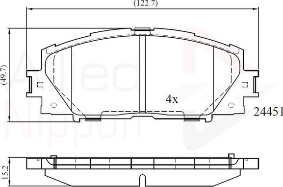 Comline ADB06014 - Kit pastiglie freno, Freno a disco autozon.pro