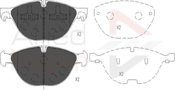 Comline ADB06021 - Kit pastiglie freno, Freno a disco autozon.pro