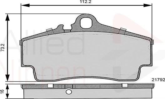 Comline ADB06130 - Kit pastiglie freno, Freno a disco autozon.pro