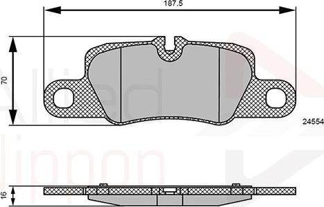 Comline ADB06123 - Kit pastiglie freno, Freno a disco autozon.pro