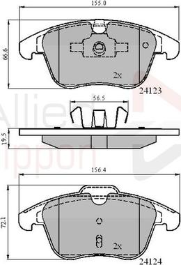 Comline ADB01591 - Kit pastiglie freno, Freno a disco autozon.pro