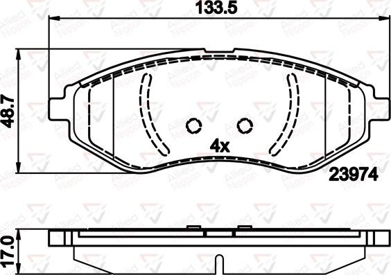 Comline ADB01598 - Kit pastiglie freno, Freno a disco autozon.pro