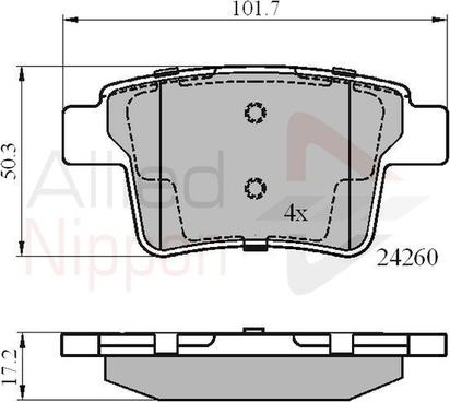 Comline ADB01557 - Kit pastiglie freno, Freno a disco autozon.pro