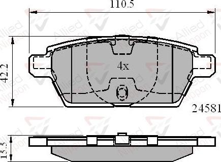 Comline ADB01514 - Kit pastiglie freno, Freno a disco autozon.pro