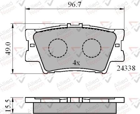 Comline ADB01581 - Kit pastiglie freno, Freno a disco autozon.pro