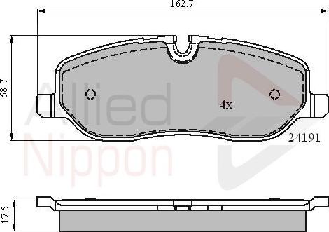 Comline ADB01533 - Kit pastiglie freno, Freno a disco autozon.pro